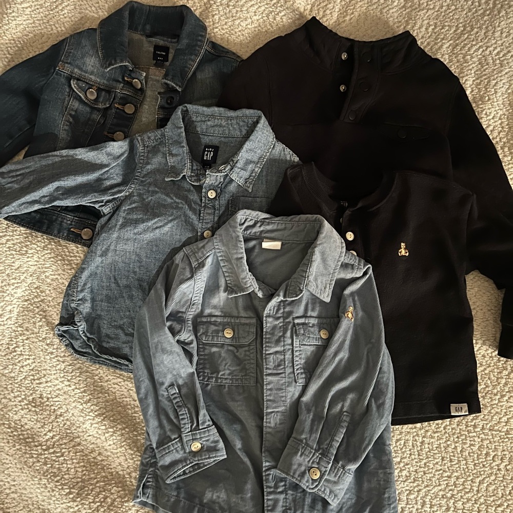 Stylish Denim and Black Jackets Set
